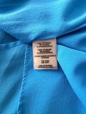 Alice + Olivia Vibrant Turquoise Halter Top